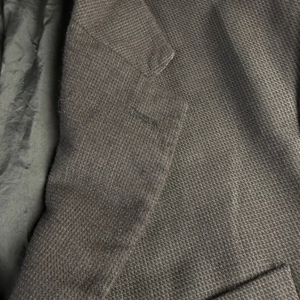 Luca Savoni Men's Charcoal Gray Textured Two Button Blazer Jacket Made in Italy